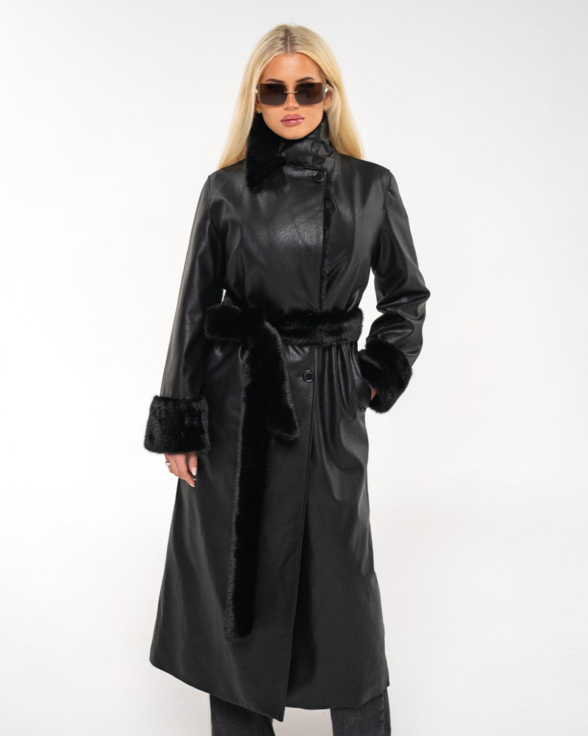 THE 'BULL' FAUX LEATHER JACKET