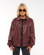 THE WOVEN 'CALF' FAUX LEATHER JACKET (WOMENS)