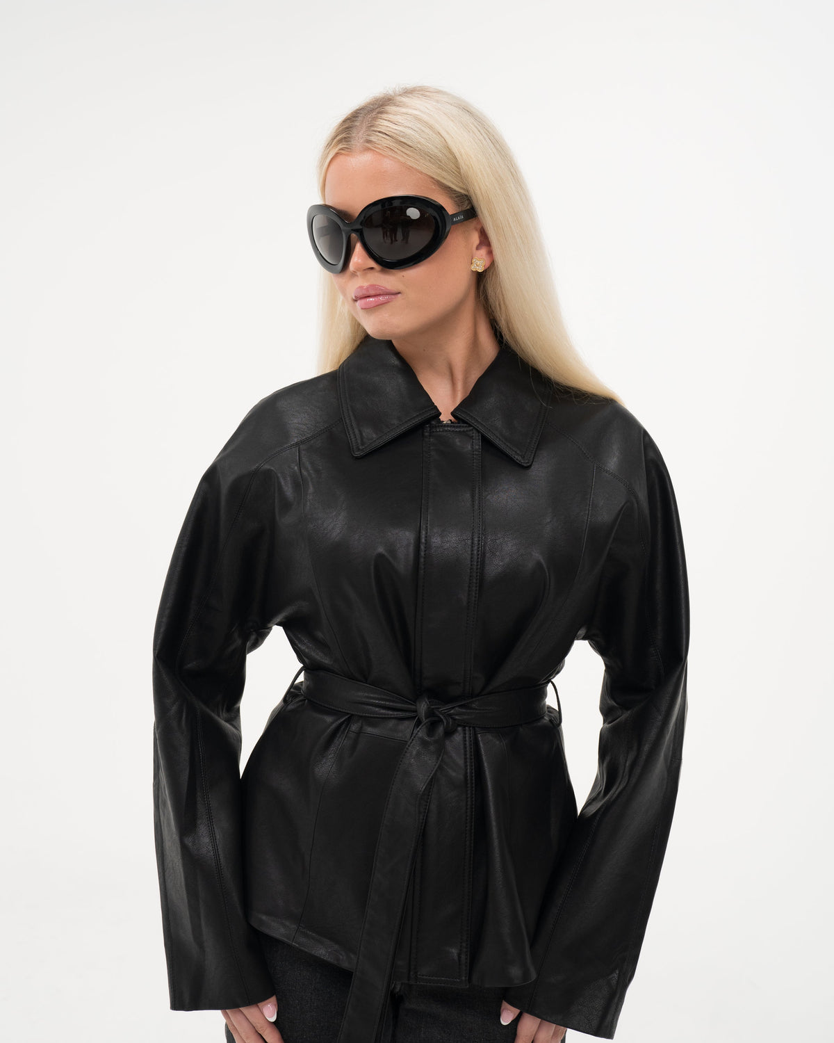 THE 'CALF' FAUX LEATHER JACKET